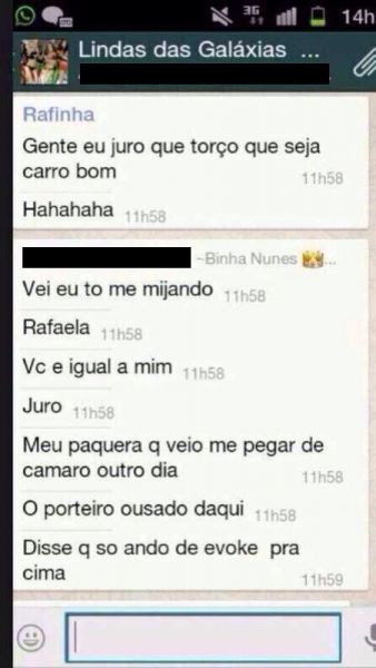 Patricinhas de Salvador falam e mostram demais em WhatsApp 1