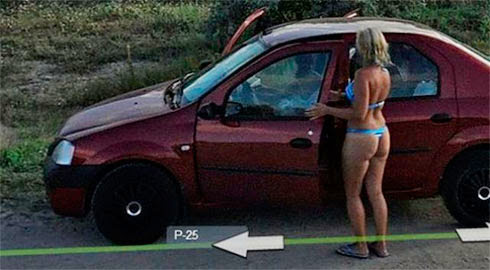 Fotos de gostosas no Google street view 29