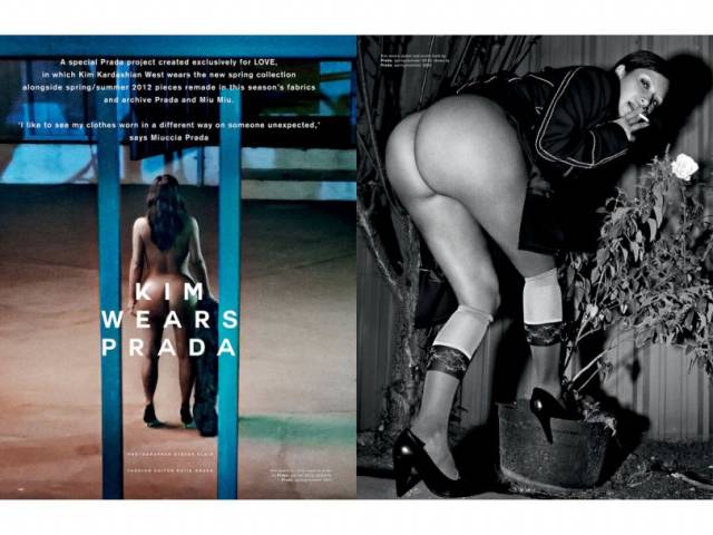 Fotos da Kim Kardashian nua na Love Magazine 5