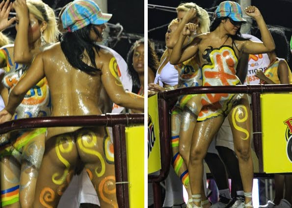 Mulheres peladas no carnaval 2