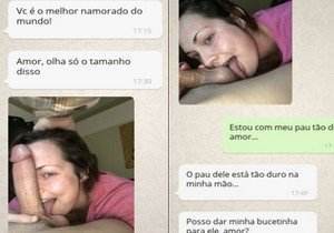 Conversa de Whats entre esposa liberada com marido corno | Não Conto